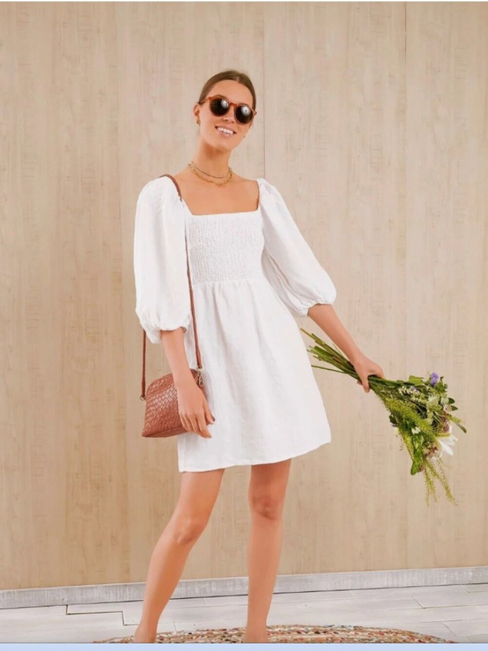 Tuckernuck Annie Smocked Mini Dress